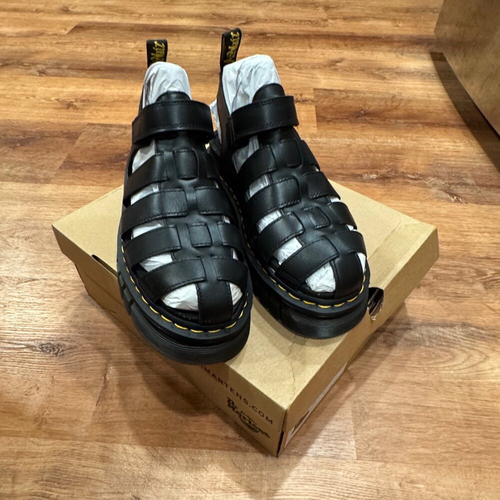 Dr. Martens Ricki Fisherman Black Sandals NWT